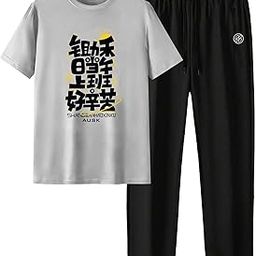 AUSK Men set of T-shirt and Track pant Coords sets of Printed Tshirt & Pant-image-52