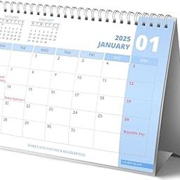 LAURET BLANC Standing 2025 Desk Calendar- A4 Size, Monthly Grid View, Home and Office Table Calendar (A4, F)-image-48