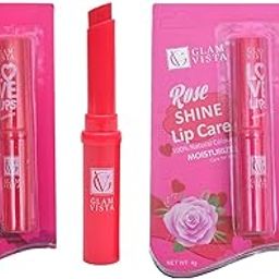 GLAM VISTA LOVE LIPS SHINE LIP CARE 100% NATURAL COLOR MOISTURIZE CARE FOR LIPS (ROSE+CHERRY)-image-68