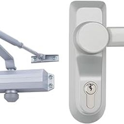 TRIKUL International Private Limited Commercial Door Closer with Adjustable Arm, Heavy Duty, Grey Powder Coated Finish, (2 Design - Combo) for Home, Office & Hotel-image-21