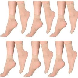 Evnyan Ultra-Thin Transparent Skin Color Ankle Length No Show Women's Socks - Low Cut, Soft & Comfortable Relaxing Feel (Skin Colour, 6 Pairs)-1