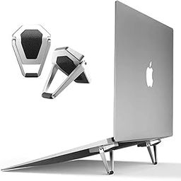 ADSTRUM Mini Premium Metal Folding Portable Laptop Stand Non-Slip Base Tabletop Risers for 10-17 Inch Laptop & Keyboard & Tablet (Pack of 2)-image-26