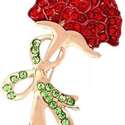 ™ 2xWomen Rhinestone Brooch Pins Brides Bag Party Alloy Carnation Flower Corsage | Pins & Brooches | Fashion Jewelry-image-53