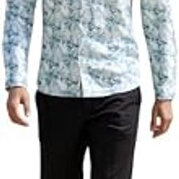 Glaxo Cotton Graphic Print Short Kurta in Sky Blue-image-74