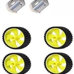 SP Electron Pack of 5 Pcs Multi-color Mini High-Speed DC Toy Motor with wheels for RC Toys and RC Cars-3