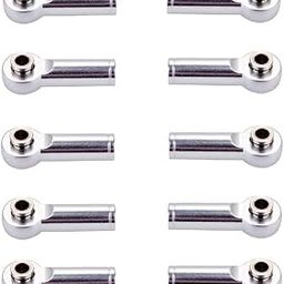 ATORSE M4 Metal Ball Head Linkages Pull Rod End Joint for 1/10 1/8 Rc Car Silver-11