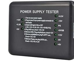 Storin Motherboard Power Supply Tester Computer PC 24 pin 20 pin 8 pin 6 pin 4 pin for PSU, ATX, SATA, HDD, SMPS, PC, Floppy with LED Indicator Light-23