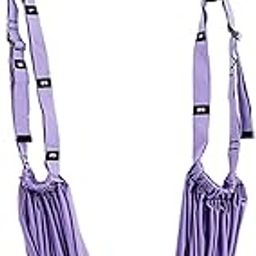 UJEAVETTE® Aerial Yoga Swing Yoga Hammock Sling Exercise Fitness Gym Inversion Tool Purple-picture-23