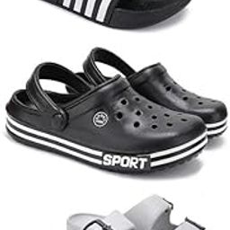 Lightweight Classic Slider || Sandals with Clogs for Men-Combo-COMBO(3)-3024-3014-3114-10 -P2-42