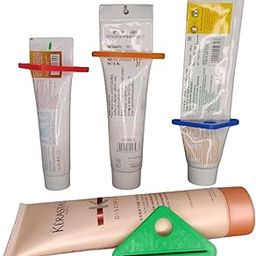 Time To 3D Tube Squeezer (Pack of 3) | PLA Plastic Toothpaste Tube Squeezer | Cream Tube Squeezing | Rolling Tube Squeezer Dispenser for Bathroom Accessories (Random Colors)-1