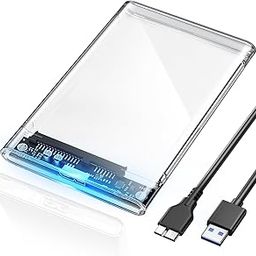 POSUGEAR 2.5 Inch Hard Drive Enclosure,USB 3.0 to SATA III 5Gbps Transparent Hard Drive Caddy[UASP Supported] Tool Free External SSD Enclosure for 2.5 Inch SATA SSD and HDD-image-34