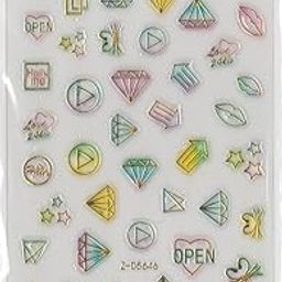 Nail It! 5D Self-Adhesive Nail Art Stickers - Diamonds D5646-image-83