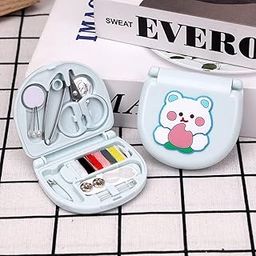 Shubh Empire Mini Travel Sewing Kit for Beginners – Portable Pocket Folding Sewing Box with Thread, Needles, Scissors, Pins, Clips, Needle Threader – Compact Emergency Travel Repair Kit (1 Pc)-picture-20