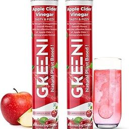 Greeni Apple Cider Vinegar 15 Effervescent Tablet, ACV with mother for weight loss and easy digestion, vitamin B6 & B12 (Pack of2, 30)-19