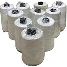 SEAMER Polyester Quality Bag Closer Machine Thread (1000 metres, Color- White, Set of 10)-19