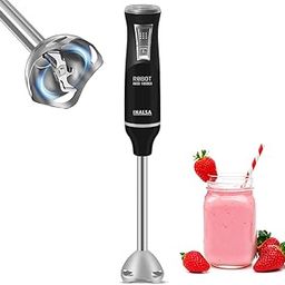 INALSA Hand Blender Robot Inox 1000 ES-1000 Watts| Super Silent DC Motor| Variable 20 Speed Control| Detachable Stem for Cleaning & Storage|(Black/Silver), Stainless Steel,Plastic-31