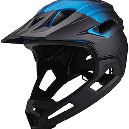 THE STYLE SUTRA Full Face Bike Helmet Ventilation Comfortable Downhill PC EPS Bicycle Helmet Black Blue-15