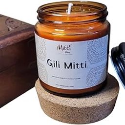 MITTI ROOTS Gili Mitti Candle Scented Candles for Home Décor Aroma Scented Candles for Bedroom Reusable Jar |Diwali Decoration Items for | Diwali Gifts-image-68