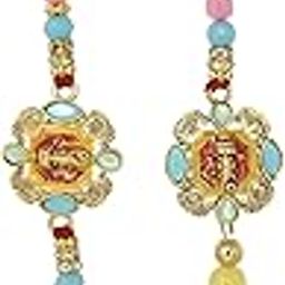 Bhaiya-Bhabhi Rakhi,Couple rakhi set, Designer Rakhi for Bhaiya bhabhi,Lumba rkhi for Bhabhi-0013-image-21