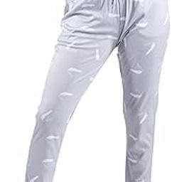 Track Pant for Women's Polyester Lycra Printed Stretchable Regular Fit Casual Style Lounge Pants | Women Pyjama | Women Lower | Pack of-1 Pcs. with Side Pockets | Grey-picture-4