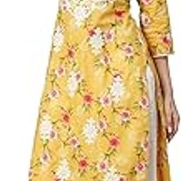 Women's Mulmul Cotton Printed Straight Lucknowi Chikankari Ethinic Wear Kurta-36