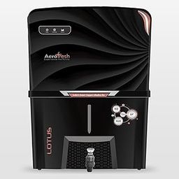 AeroFresh® Lotus Copper + Mineral RO+UV+UF 10 to 12 Liter RO + UV + TDS ADJUSTER Water Purifier with Copper Ultra Technology Black Best For Home and Office (Made In India) (black)-image-12