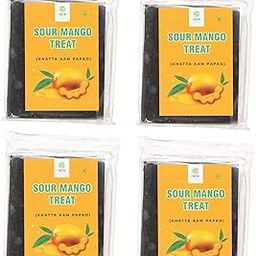 New Tree Khatta Aam Papad Kaala Aam Papad Candy | Sweet & Khatta Aam Papad | Pack Of 4 (Total Weight480 Gms) - Mango-image-76