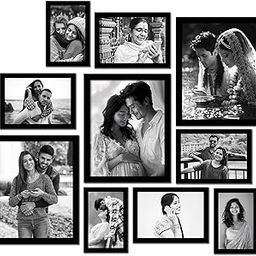Rousrie Photo Frames For Wall With Acrylic Top, DIY Wall Decoration, Different Sizes, Set of 10-image-92