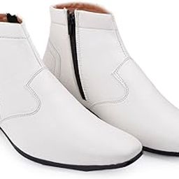 Men's 5.08 CM Heel Height Increasing Casual Formal Slipon Ankle Boot-image-45