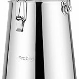 Prabha Water Container 10 Liters with Tap | Tapered Water Jug for Kitchen Storage | Stainless Steel Water Tank/Water Pot for Drinking | Handi Steel Matk Dispenser (Silver) (10 L)-image-5