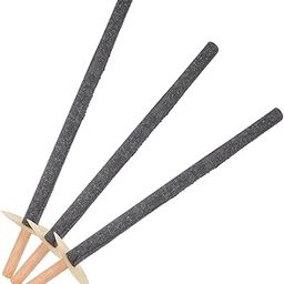 ifundom 3pcs Outdoor Wooden Handheld Fire Torch Waxed for Garden Burn for Backyard Parties and Events-image-26