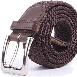 Canvas Elastic Fabric Woven Stretch Multicolored Braided Belts-image-52