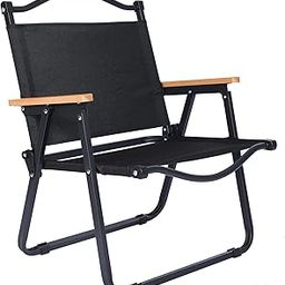 SHETAPRIDE Heavy-Duty Foldable Chair Outdoor Furniture Compact Chair with Armrests Anti Gravity Patio Chairs for Balcony Travelling Living Room Garden (Black)-image-50