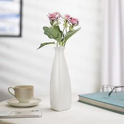 Indulge Homes White Ceramic Bottle Vase (Bottle_Vase_9Inch)-image-67