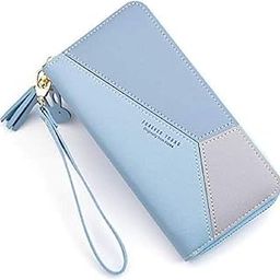 Women's Long Wallet Women Zipper Wallets for Girls PU Leather Multi- Slots Girls Zipper Coin Large Purse Wallet for Women Pouch Phone Storage Cash Credit Card Wallet-image-71