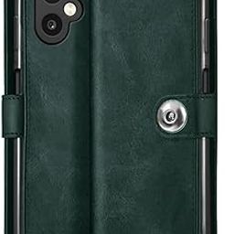 TheGiftKart Flip Cover Back Case for Samsung Galaxy M06 5G / F06 5G | Genuine Leather Finish | Designer Button | Inbuilt Pockets & Stand | Flip Cover for Samsung M06 5G / F06 5G (Faux Leather, Green)-25