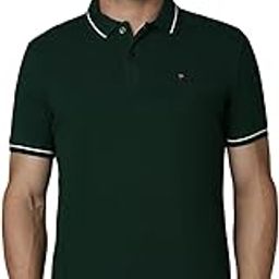 louis philippe Men's Cotton Slim Fit Solid 100%, Pique Polo Tshirt-picture-46