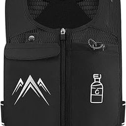 Hydration Vest Rucksack Adjustable Outdoor Sports Bag for Hiking Men Camping Black | Outdoor Sports | Camping & Hiking | Hiking Backpacks | Hydration Packs-image-81