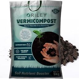 ORILEY Organic Vermicompost Fertilizer Natural Khad Manure for Plants 100% Pure Plant Food -5 Kg-image-37