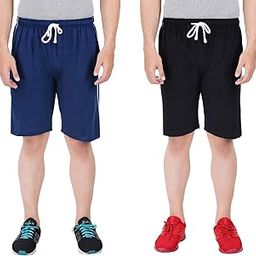 Men Cotton Fashion Nightwear Shorts Pack of 2-image-84