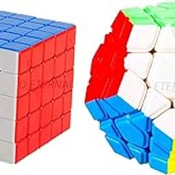 D ETERNAL Speed Cube Combo Set - 5X5 and 3 Layer Megaminx High Speed Stickerless Puzzle Set Toy for Kids-image-7