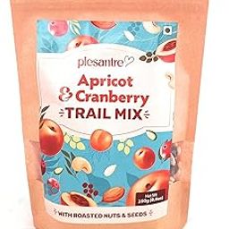Plesantre "Cranberry and Apricot Trail Mix" With Roasted Almonds, Cashews, Pumpkin, Watermelon Seeds and Black Raisins - Mixed Berries, Nuts and Seeds Super Trail Mix - 250 grams-image-40