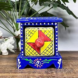 Handcrafted Wooden Ceramic Trinket Box – Decorative Spice & Tea Organizer, Home Decor Chest of Drawers, Christmas Gift-25