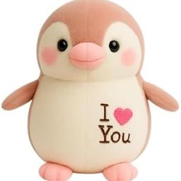 SCOOBA Soft Adorable 25cm Penguin Expressing Love for Kids Girlfriend Wife Friend Parents Your Love Ones (ILU Pink Penguin)-image-43
