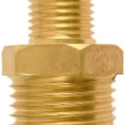 BEZMET Brass Hex Reducing Nipple 1/4 x 1/2 BSP Male Connector Reducer 1/4 x 1/2 Pipe Fittings-31