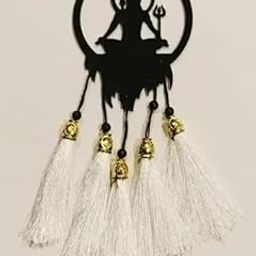 MEBBER Mahadev Dream Catcher for Car Rearview Mirror – Lord Shiva Inspired Spiritual Car Hanging Feather & Bead Décor for Car, Home Gift for Men & Women (Pack of 1)-image-35