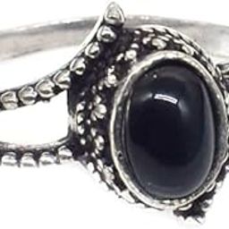 Oval Minimalistic Unisex Ring Gemstone Silver Plated Jewelry Stackable Ring For Women's And Men's-image-68