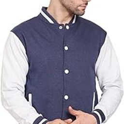 Men's Cotton Standard Length Varsity Jacket-image-77