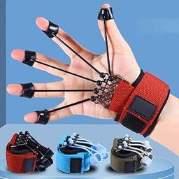 DFF Finger Gripper Strength Trainer, Hand Yoga Exerciser Durable with 5 Spare Finger Cot for Strength Training Tool Finger Trainer-image-53