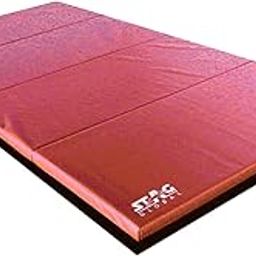 STAG GLOBAL Multi-Purpose Foldable Fitness MAT 180 CM X 60 CM X 30 MM | Use as Tumbling mat, Gymnastics mat, Crash pad | Thick Foam | for Both Men and Women (MAROON)-image-28